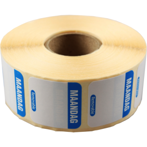 549952 daglabel maandag blauw