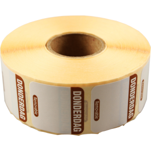 Foodsecure daglabel donderdag verwijderbaar 25cm
