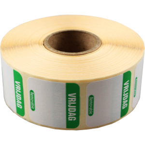 Foodsecure vrijdag daglabel verwijderbaar 25x25cm