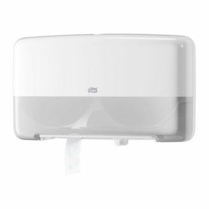Tork mini jumbo toiletrol twin dispenser wit T2