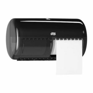 Tork traditioneel toiletrol dispenser zwart duo T4