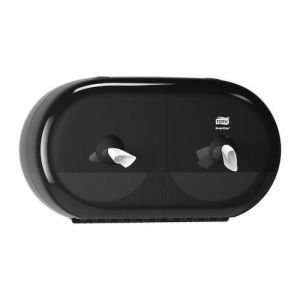 Tork smartone mini twin toiletrol dispenser zwart T9