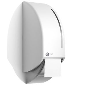 Black satino toiletroldispenser wit