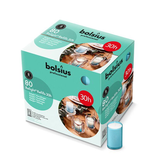 Bolsius relight 30uur aqua