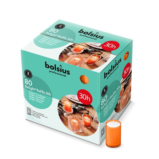 Bolsius relight 30uur oranje