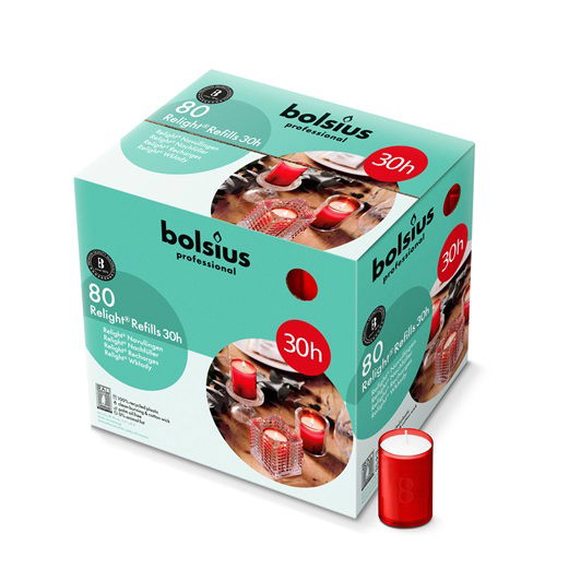 Bolsius relight 30uur rood