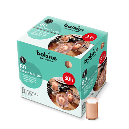 bolsius relight 30uur roze
