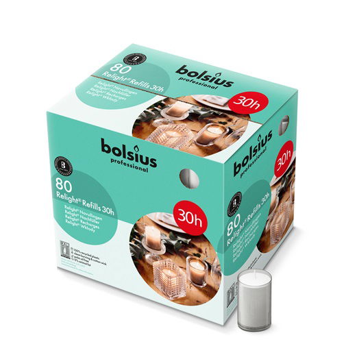 bolsius relight grijs 30uur