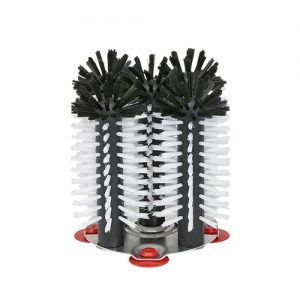 Bier spoelborstel aluminium voet 5x18cm