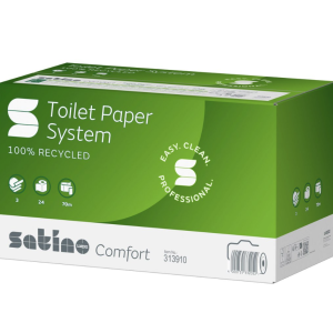 Satino toiletpapier doppenrol recycled 3-laags 70 meter