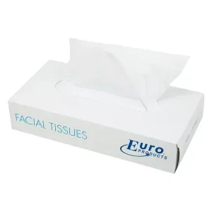 Facial tissues cellulose 2-laags 21x21cm 100 vel per box