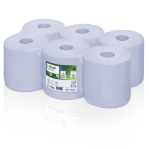 Satino comfort poetspapier midi blauw met scheurheuls 2-laags recycled 150 meter