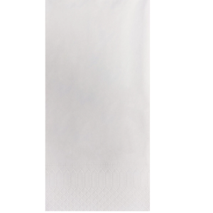 Servet tissue 2-laags 40cm 1/8 vouw wit