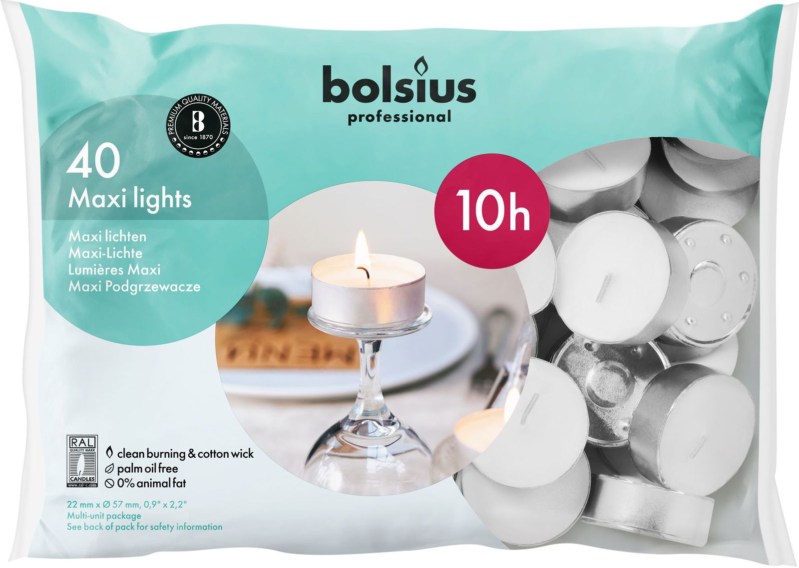 103431104800 theelicht bolsius 10hr