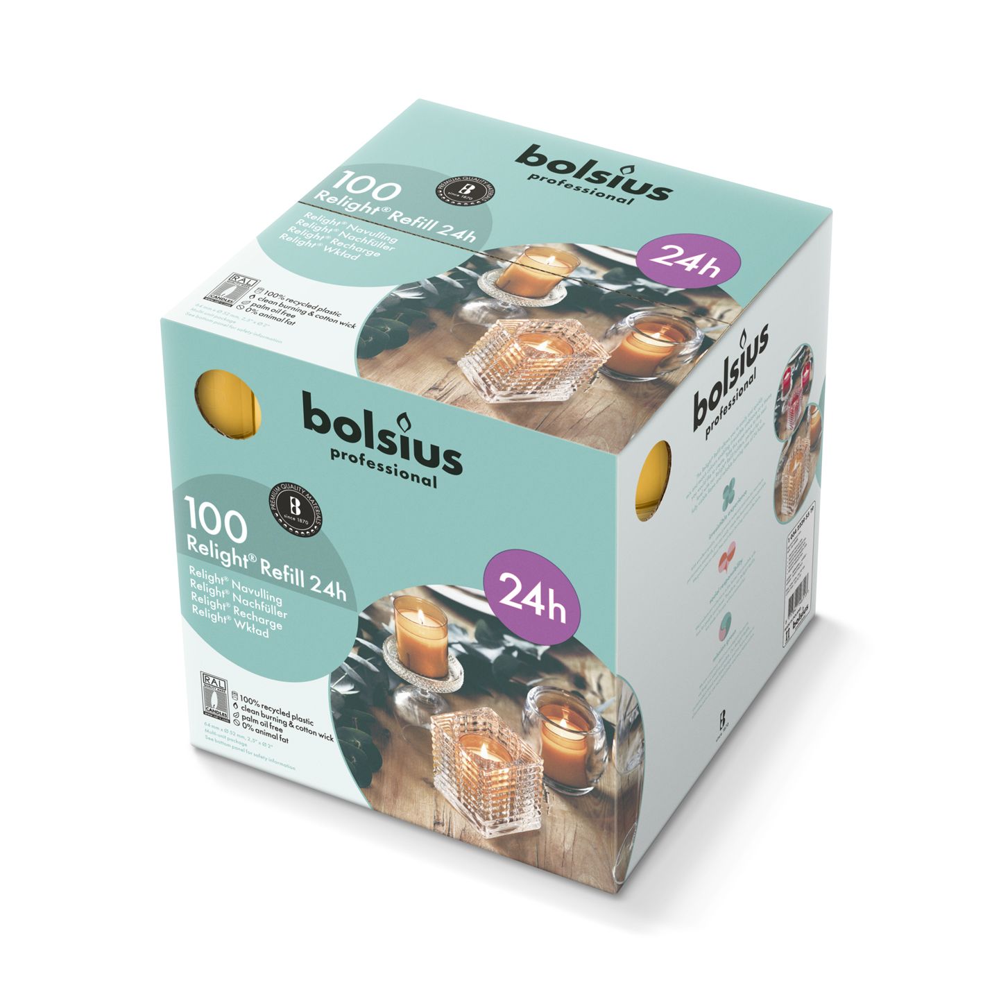 Bolsius relight 24u amber