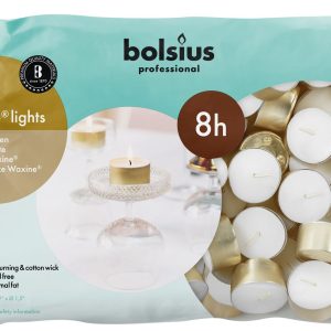 Bolsius theelicht goud 8u