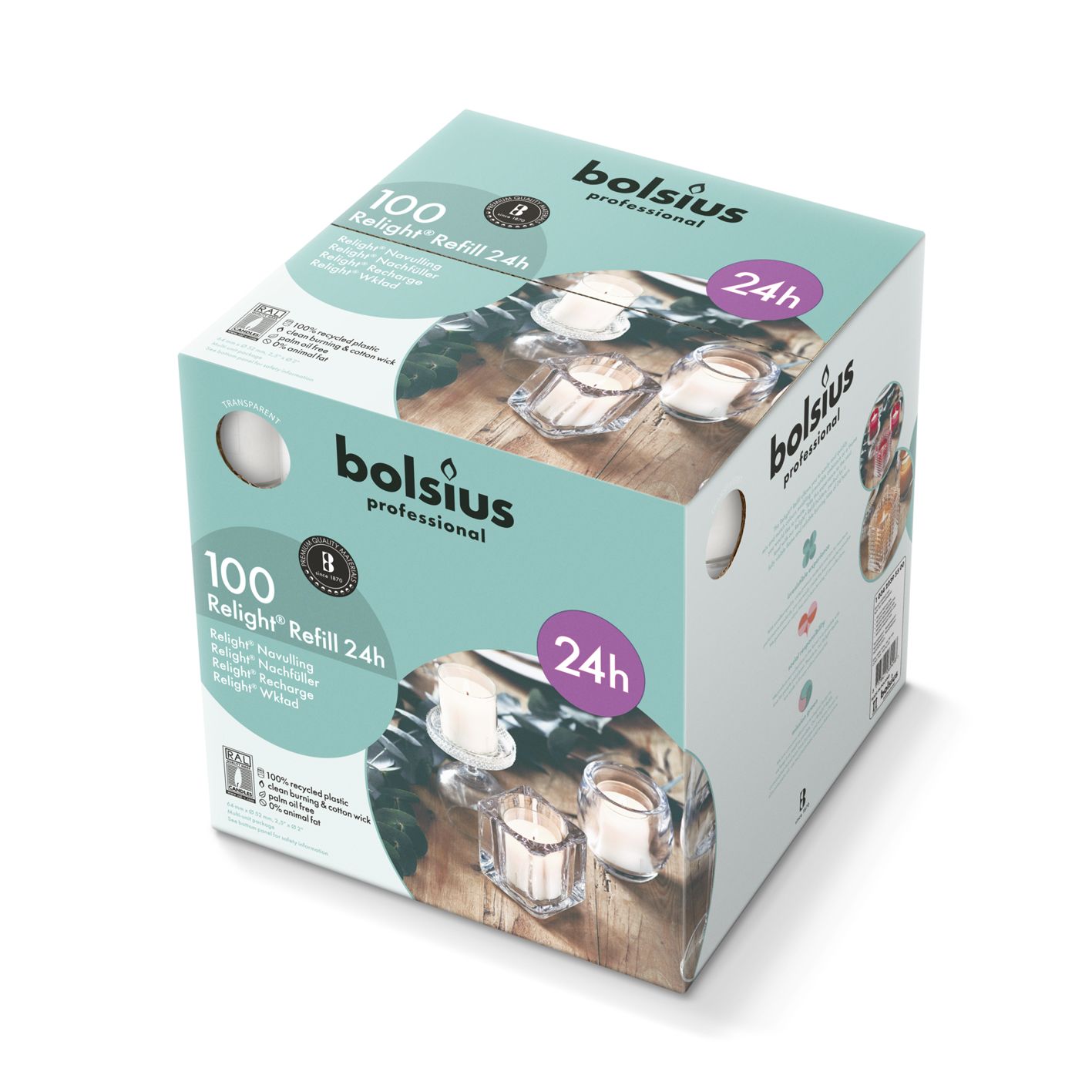 bolsius relight 24u transparant