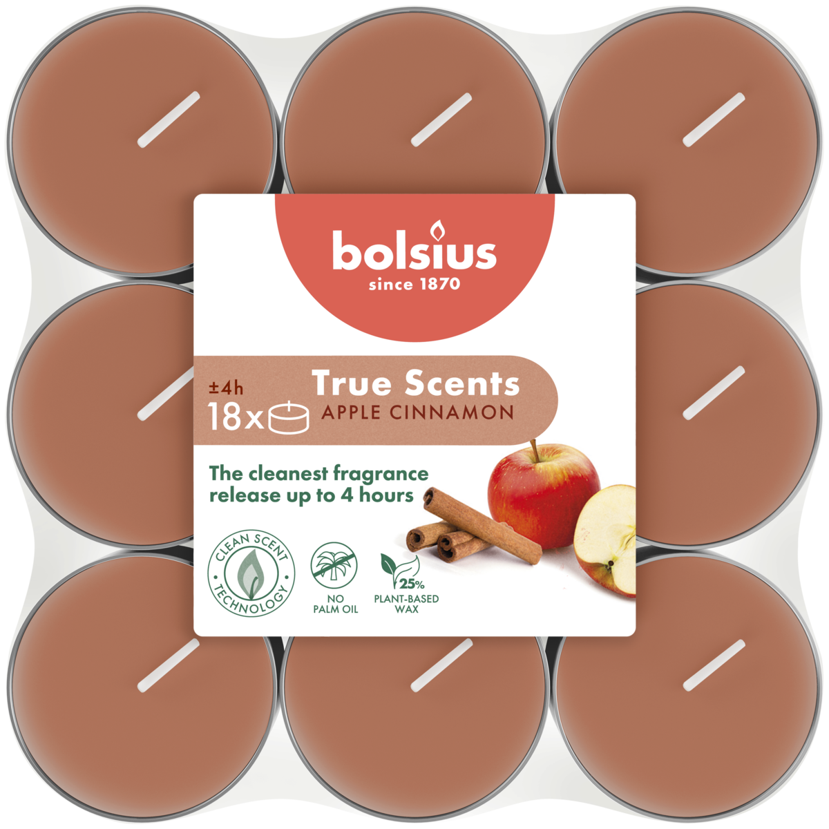 bolsius geurtheelichten kaneel appel