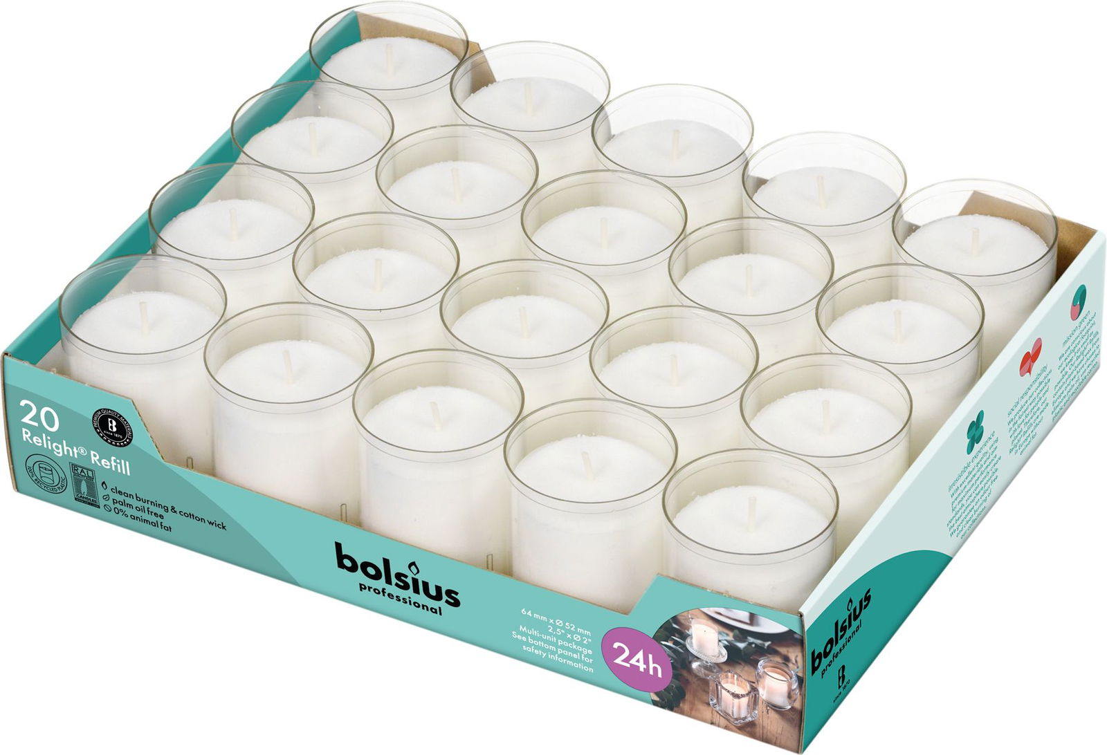 bolsius relight 20u refill