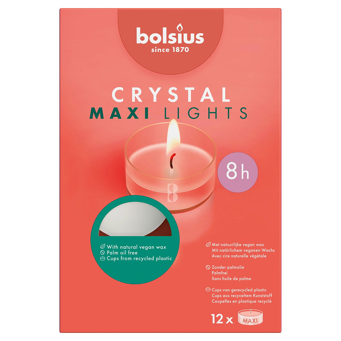 bolsius vegan theelucht 8u