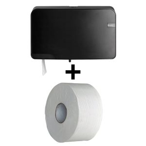 mini jumbo toiletpapier + dispenser