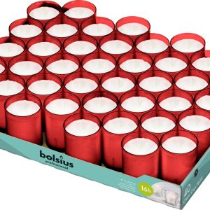bolsius clear cup rood