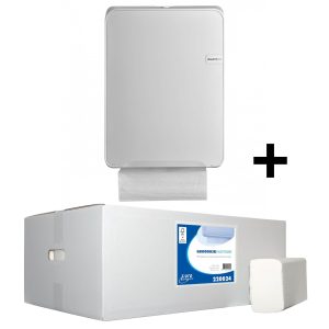 handdoekdispenser wit