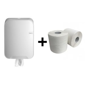 Quartz poetsrol dispenser wit