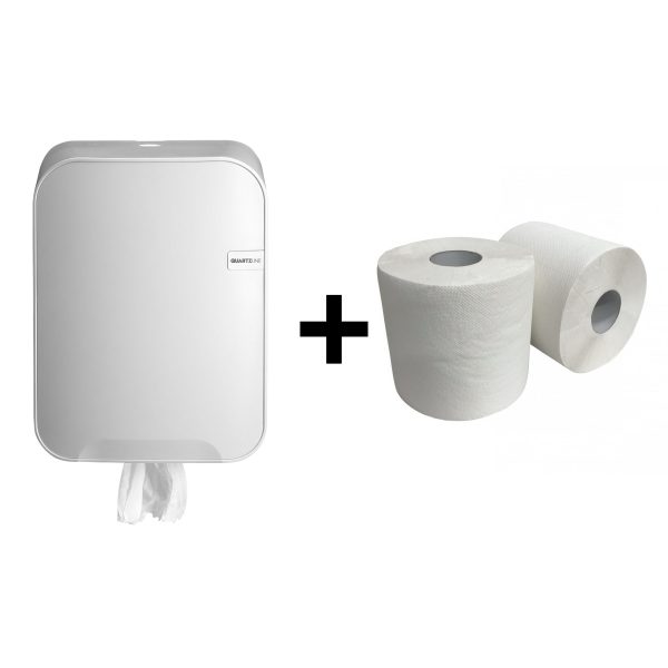 Quartz poetsrol dispenser wit