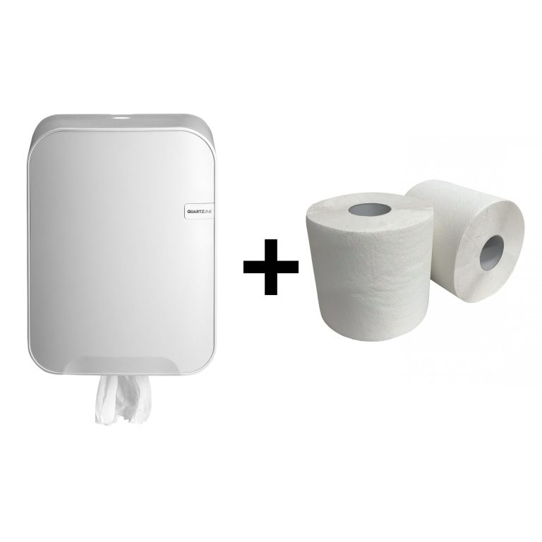 Quartz poetsrol dispenser wit