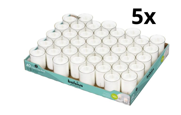 Bolsius clear cups