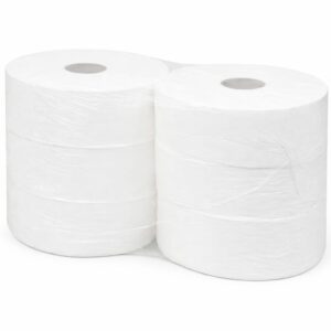 Toiletpapier maxi jumbo cellulose 2-laags 6 rol 350 meter
